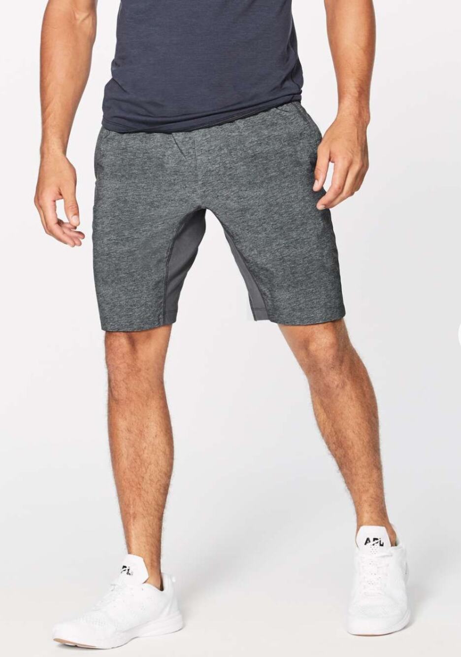Men's Lululemon T.H.E. Short Linerless 9" Heathered Grey
